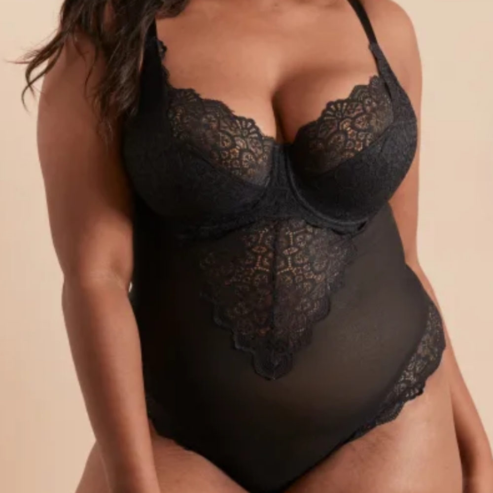 Bravissimo Millie Black Bodysuit size 34K
